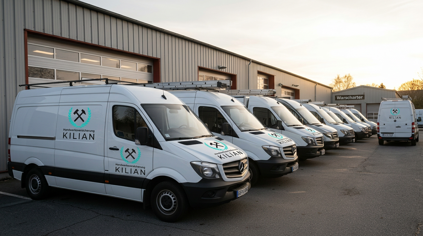 Firmenflotte eines Handwerksbetriebs in NRW